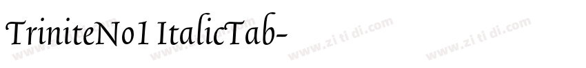 TriniteNo1 ItalicTab字体转换 TriniteNo1 ItalicTab字体转换